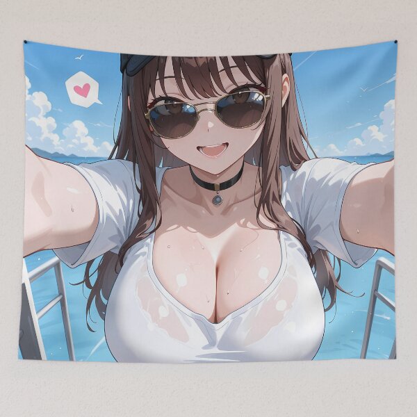 Item preview, SHIRO: Anime Waifu Baseball Fan Cute Summer Style designed and sold by BorgSpareParts.
