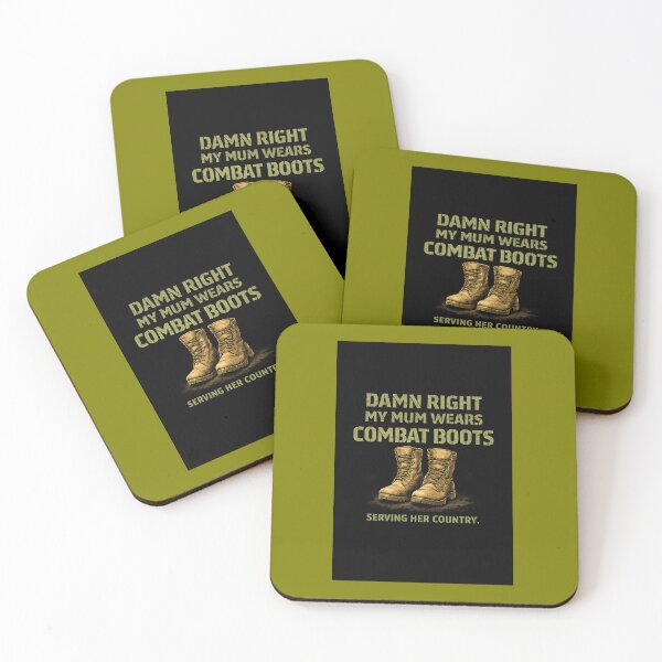 Item preview, Damn Right My Mum Wears Combat Boots – Serving Her Country Military Mum Gift designed and sold by Hornace88studio.