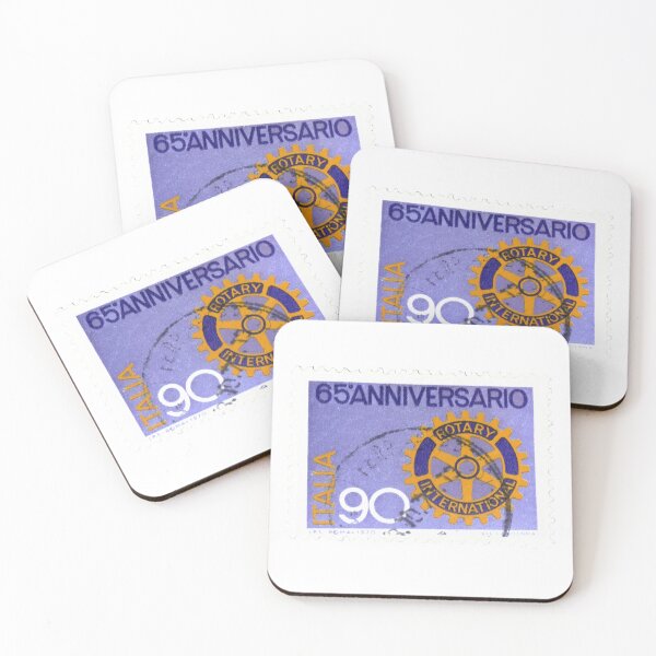 Item preview, Italian Italy Rotary 65 Anniversario Vintage Purple Postage Stamp designed and sold by red-amber65.