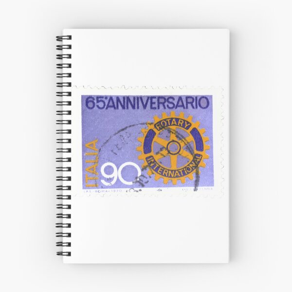 Item preview, Italian Italy Rotary 65 Anniversario Vintage Purple Postage Stamp designed and sold by red-amber65.