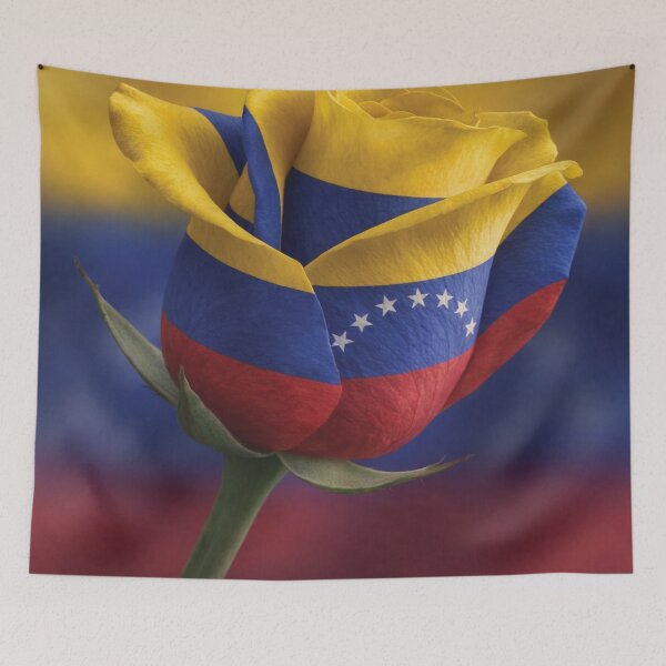 Item preview, Vibrant Venezuelan Flag Rose National Pride Art designed and sold by DGtaLrtcom.