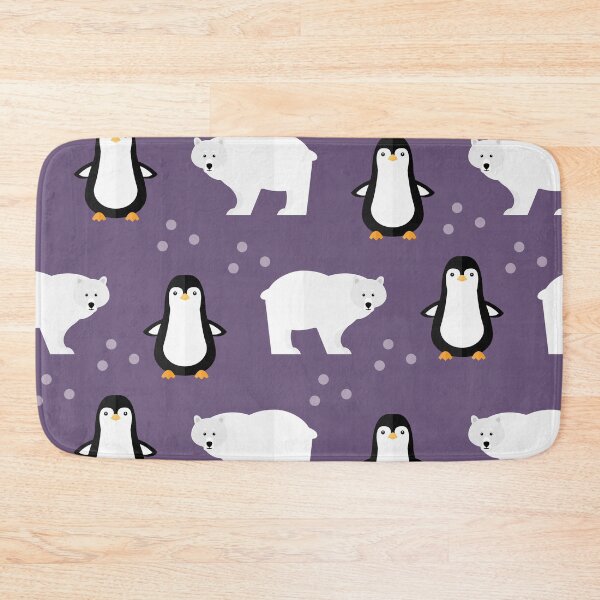 Item preview, Arctic animals on purple designed and sold by reneesillus.