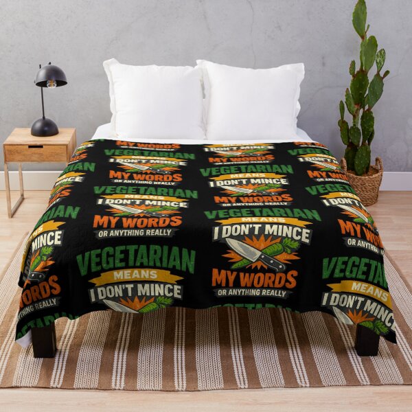 Item preview, Funny Vegetarian Chef Joke I Dont Mince My Words Cooking Humor Design designed and sold by TeeTimeTreasure.