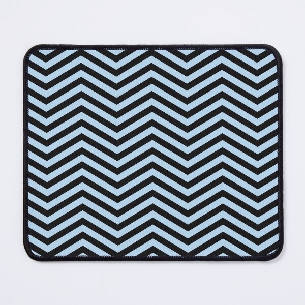 Item preview, Black And Ice Blue Chevron Zigzag Pattern designed and sold by pattern-archive.