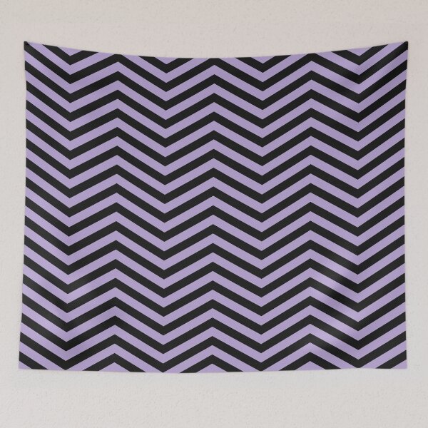 Item preview, Black And Lilac Chevron Zigzag Pattern designed and sold by pattern-archive.