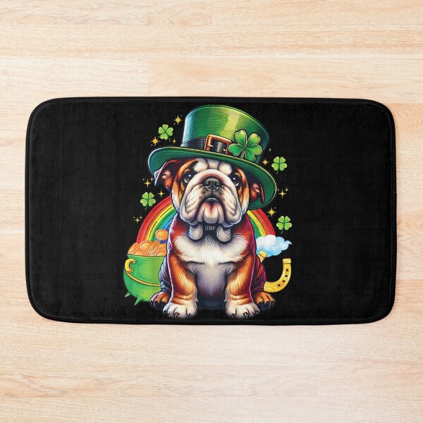 Item preview, Bulldog St Patricks Day Lucky Dog Irish Bulldog Shirt designed and sold by StanaLuis.