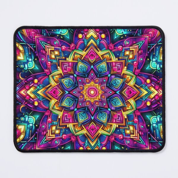 Item preview, Cosmic Bloom – Vibrant Mandala Emblem Design designed and sold by Dogandesighn.