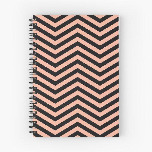 Item preview, Black And Peach Chevron Zigzag Pattern designed and sold by pattern-archive.