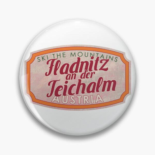 Item preview, Fladnitz an der Teichalm, Austria, Steiermark, Ski, textured skiing badge designed and sold by Wanderful-roads.