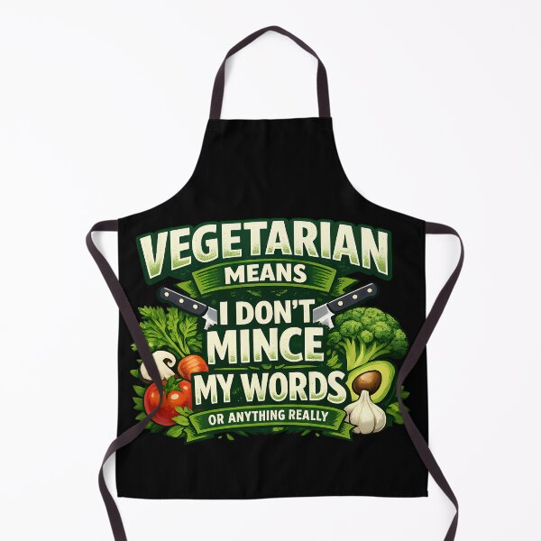 Item preview, Vegetarian Humor I Dont Mince My Words Funny Vegan Lifestyle Variant designed and sold by TeeTimeTreasure.