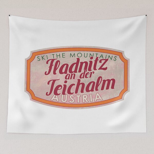 Item preview, Fladnitz an der Teichalm, Austria, Steiermark, Ski, textured skiing badge designed and sold by Wanderful-roads.
