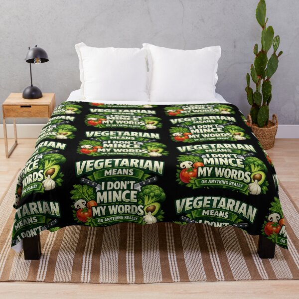 Item preview, Vegetarian Humor I Dont Mince My Words Funny Vegan Lifestyle Variant designed and sold by TeeTimeTreasure.