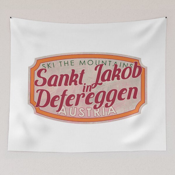 Item preview, Sankt Jakob in Defereggen, Austria, Tirol, Ski, textured skiing badge designed and sold by Wanderful-roads.