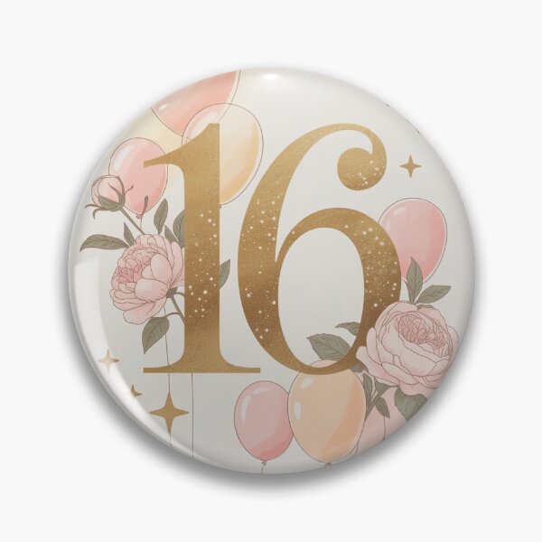 Item preview, Sweet Sixteen Celebration – Elegant Floral 16th Birthday Design designed and sold by myforestfog.