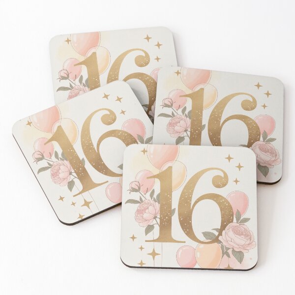 Item preview, Sweet Sixteen Celebration – Elegant Floral 16th Birthday Design designed and sold by myforestfog.