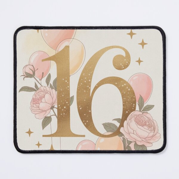 Item preview, Sweet Sixteen Celebration – Elegant Floral 16th Birthday Design designed and sold by myforestfog.
