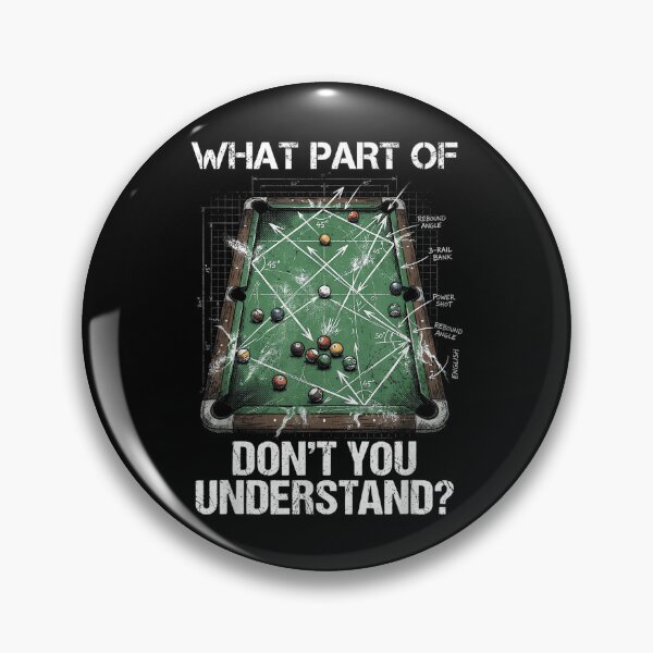 Item preview, Pool Table Cue Sports Humor Funny Billiards Blueprint designed and sold by StephanieSBeama.