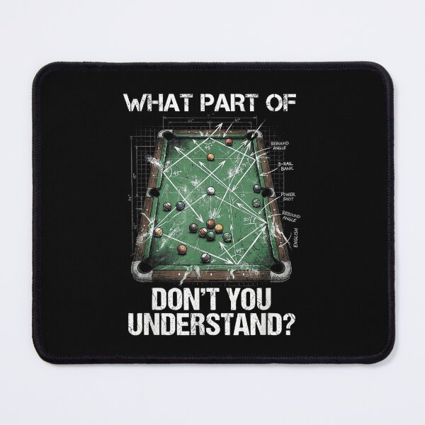 Item preview, Pool Table Cue Sports Humor Funny Billiards Blueprint designed and sold by StephanieSBeama.