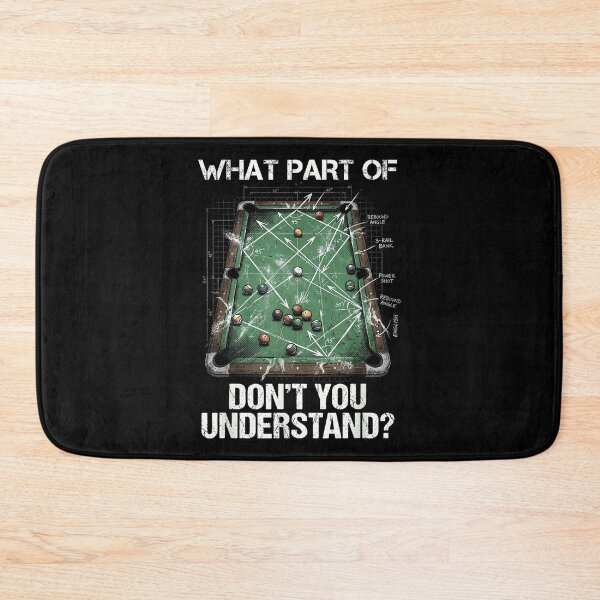 Item preview, Pool Table Cue Sports Humor Funny Billiards Blueprint designed and sold by StephanieSBeama.