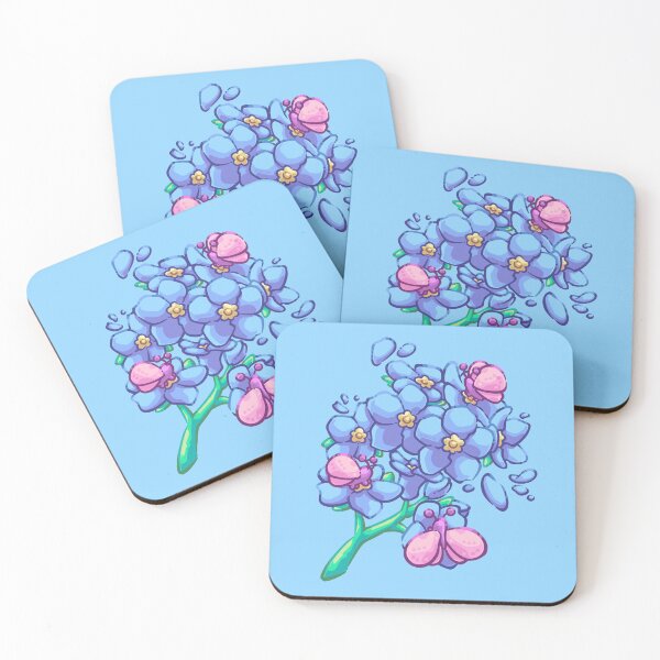 Item preview, Blue Forget Me Not Flowers & Butterflies designed and sold by SketchesWSara.
