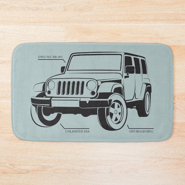 Item preview, Minimalist 4x4 Schematic: Unlimited Off-Road Vector designed and sold by byRocco.