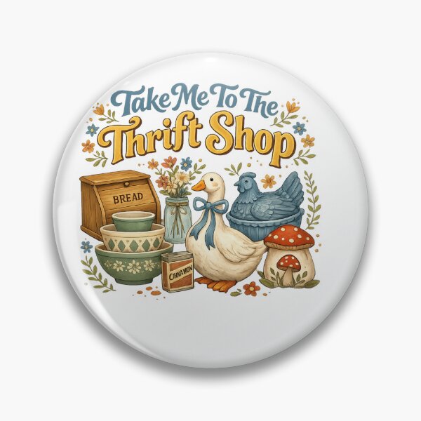 Item preview, Take Me To The Thrift Shop – Funny Thrifting Lover Vintage Design designed and sold by DoodloraStudio.