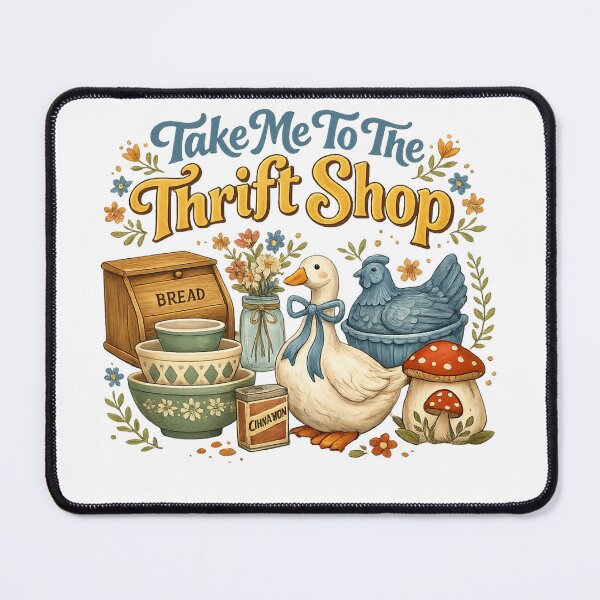 Item preview, Take Me To The Thrift Shop – Funny Thrifting Lover Vintage Design designed and sold by DoodloraStudio.