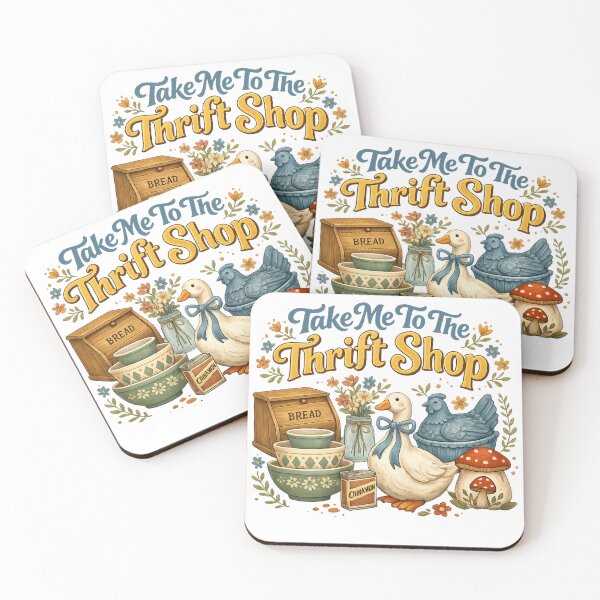 Item preview, Take Me To The Thrift Shop – Funny Thrifting Lover Vintage Design designed and sold by DoodloraStudio.