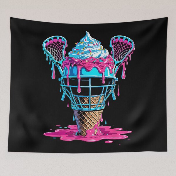 Item preview, Lacrosse Ice Cream Drip Helmet Sticks Sports Fans Players designed and sold by StephanieSBeama.