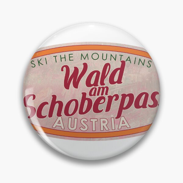 Item preview, Wald am Schoberpass, Austria, Steiermark, Ski, textured skiing badge designed and sold by Wanderful-roads.