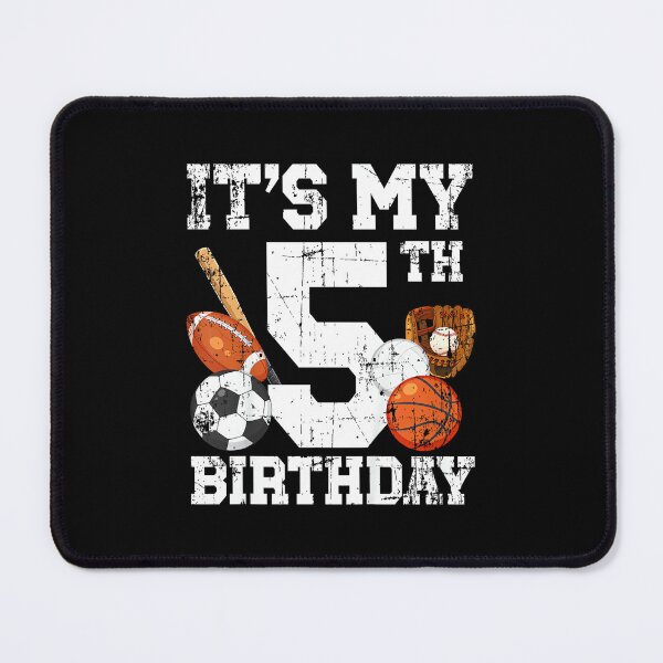 Item preview, Kids 5th Birthday Sports Birthday Party Five Year Old Boy Bday designed and sold by StephanieSBeama.
