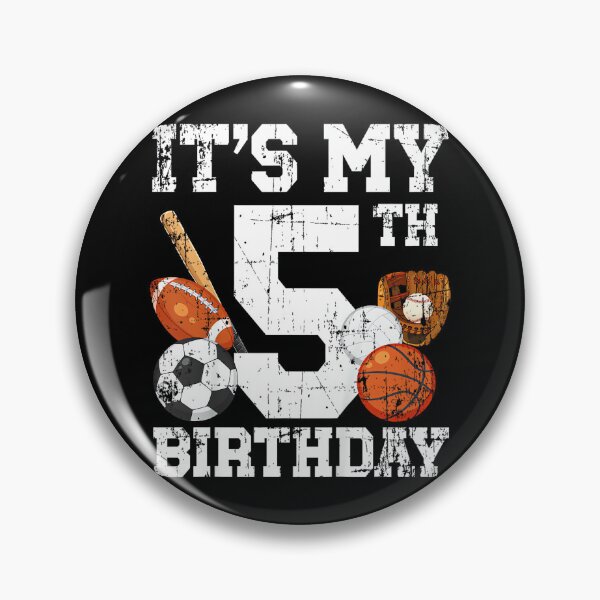 Item preview, Kids 5th Birthday Sports Birthday Party Five Year Old Boy Bday designed and sold by StephanieSBeama.