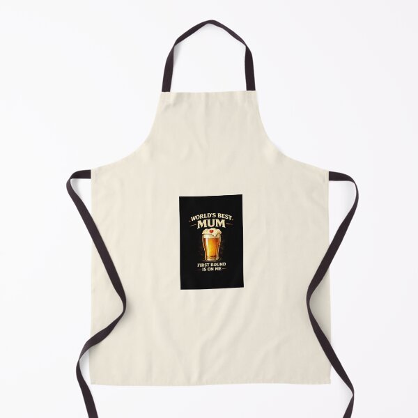 Item preview, World’s Best Mum – First Round Is On Me Funny Mother’s Day Beer Gift designed and sold by Hornace88studio.