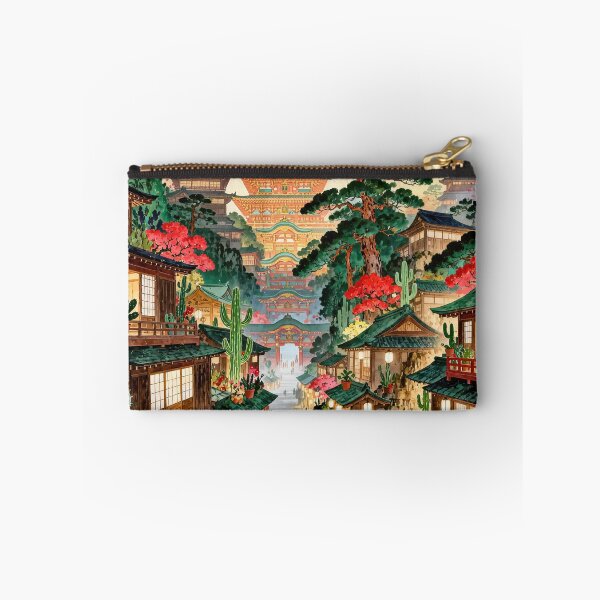Item preview, Abandoned Japanese City Overgrown with Exotic Plants designed and sold by M-Y-A-R-T-.