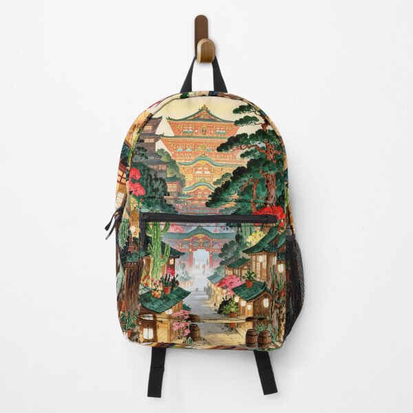 Item preview, Abandoned Japanese City Overgrown with Exotic Plants designed and sold by M-Y-A-R-T-.