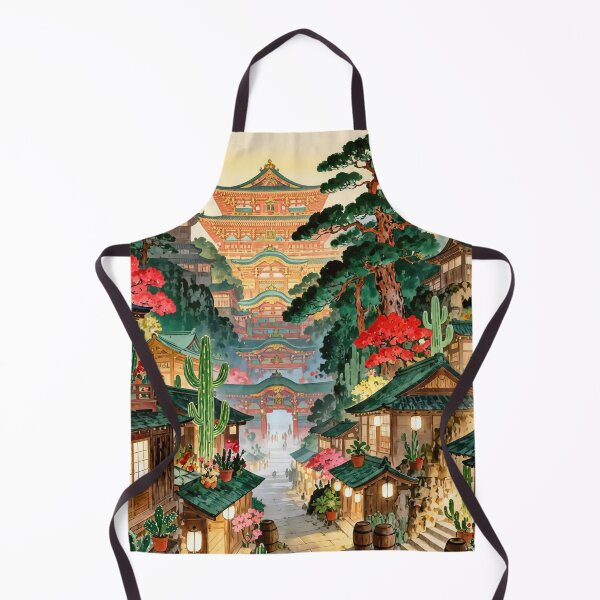Item preview, Abandoned Japanese City Overgrown with Exotic Plants designed and sold by M-Y-A-R-T-.