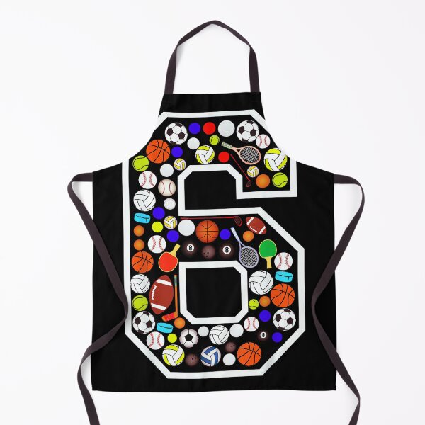 Item preview, Kids 6th Birthday Sports Big Number Six 6 Year Old Boy designed and sold by StephanieSBeama.