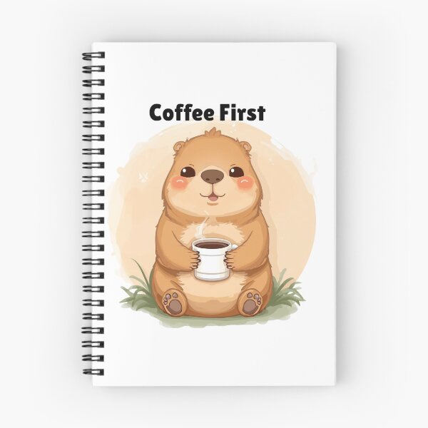 Item preview, Cute Capybara Coffee Lover – Kawaii Capybara with Coffee designed and sold by INDEEDME.