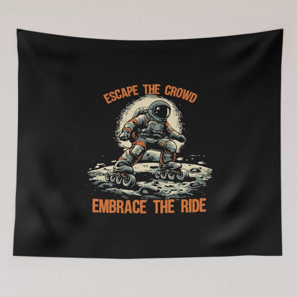 Item preview, Astronaut Roller Skating Through Space designed and sold by Slavic1991.