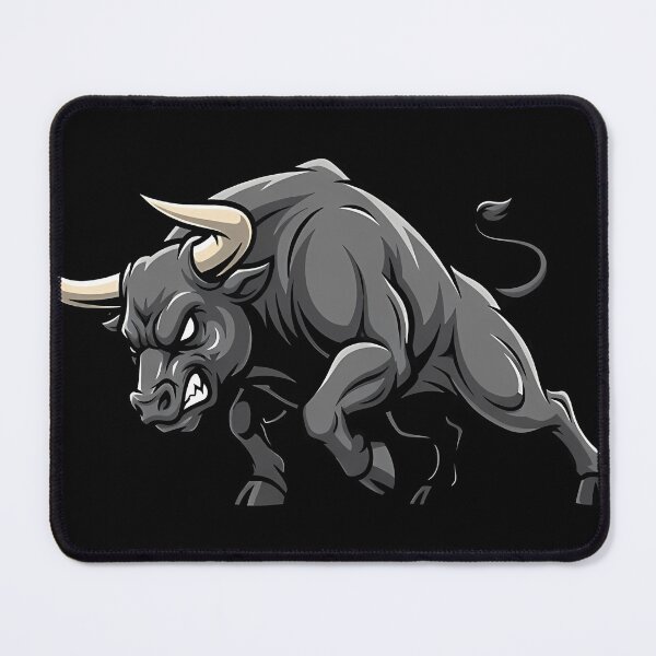 Item preview, Fierce Bull Mascot Logo  Powerful Charging Bull Vector Design designed and sold by MitchellPaga.