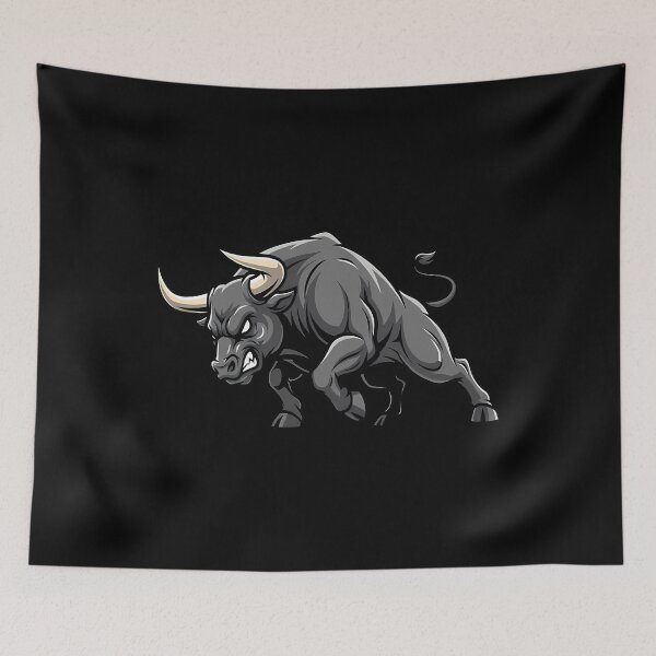 Item preview, Fierce Bull Mascot Logo  Powerful Charging Bull Vector Design designed and sold by MitchellPaga.