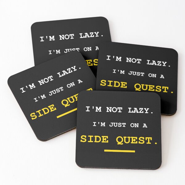 Item preview, Im Not Lazy Im On A Side Quest Funny Gamer ADHD Procrastination designed and sold by Mikidesign1988.