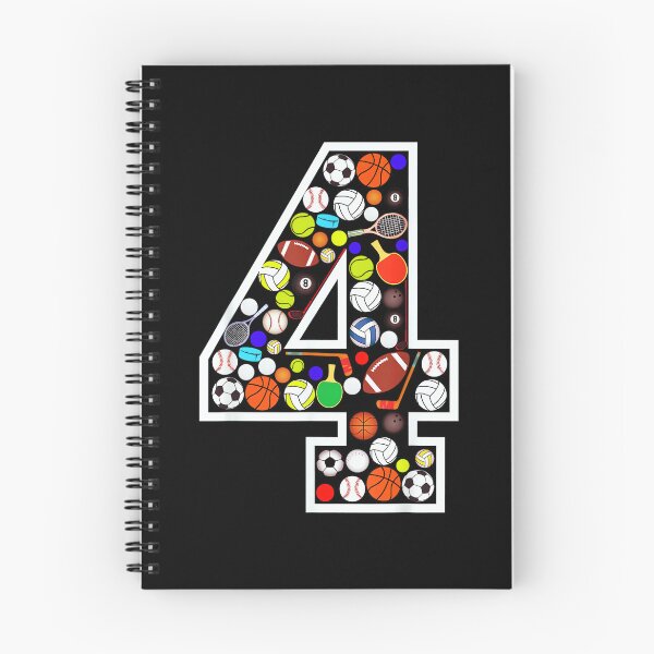 Item preview, Kids 4th Birthday Sports Big Number Four 4 Year Old Boy designed and sold by StephanieSBeama.