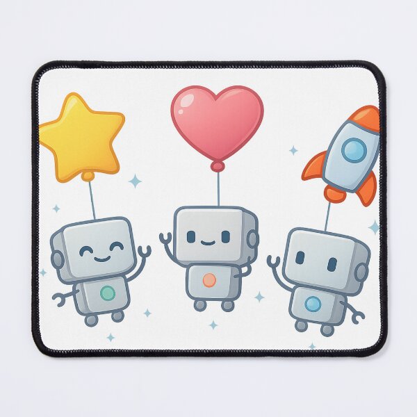 Item preview, Cute Robots With Balloon Icons designed and sold by Velvet-motive.