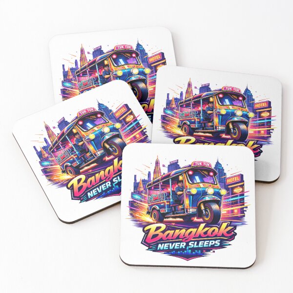 Item preview, Neon Tuk Tuk Bangkok Nights designed and sold by Thai Vibe Studio.
