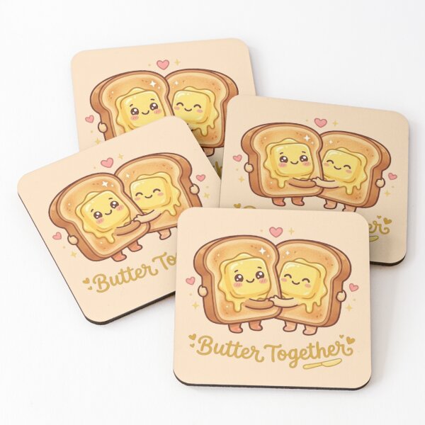Item preview, Cute Toast butter together  designed and sold by DoneAndDusted.