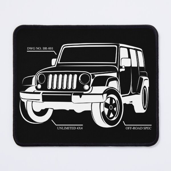 Item preview, Minimalist 4x4 Schematic: Unlimited Off-Road Vector designed and sold by byRocco.