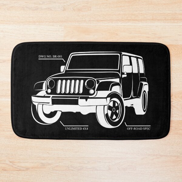 Item preview, Minimalist 4x4 Schematic: Unlimited Off-Road Vector designed and sold by byRocco.