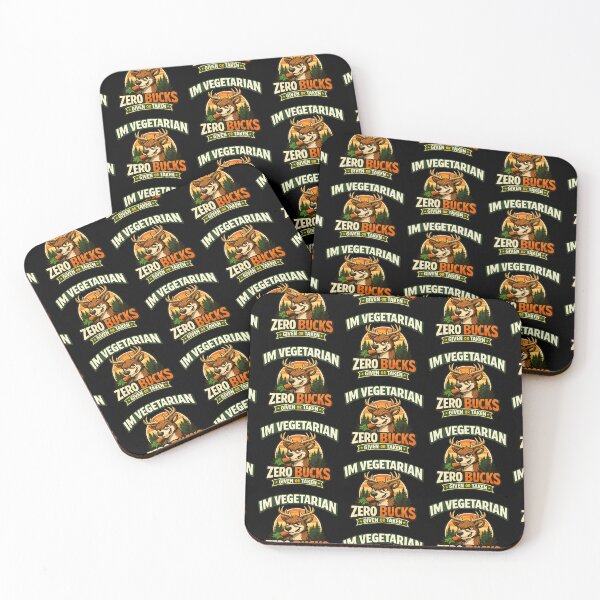 Item preview, Im Vegetarian Zero Bucks Given Funny Deer Pun Vegan Humor Design designed and sold by TeeTimeTreasure.