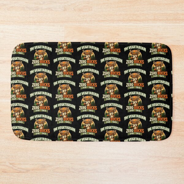 Item preview, Im Vegetarian Zero Bucks Given Funny Deer Pun Vegan Humor Design designed and sold by TeeTimeTreasure.